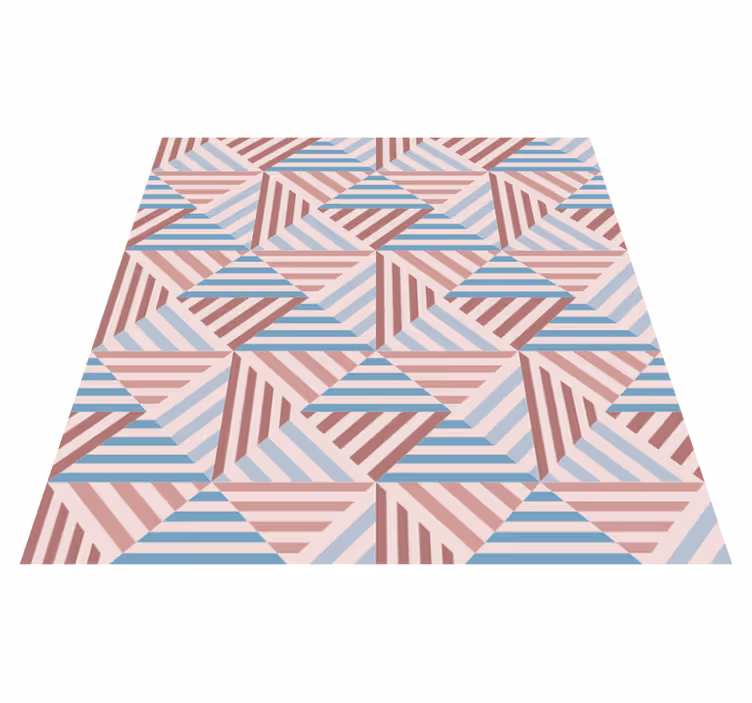 Alfombra de vinilo geométrica triángulos abstractos - TenVinilo