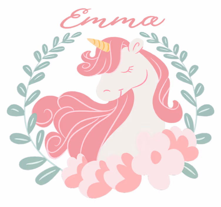 Alfombra de vinilo infantil princesa unicornio sofía - TenVinilo