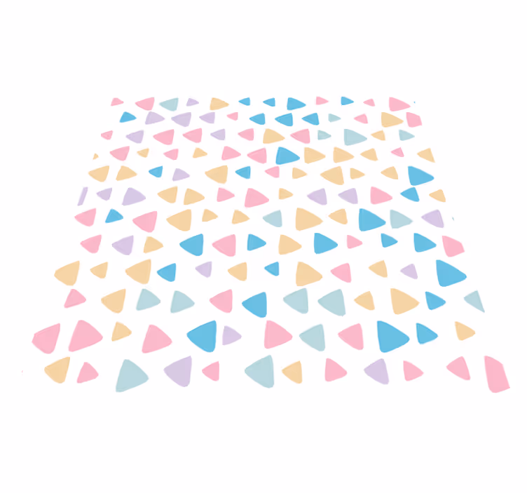 Alfombra de vinilo infantil patrón colores pastel - TenVinilo