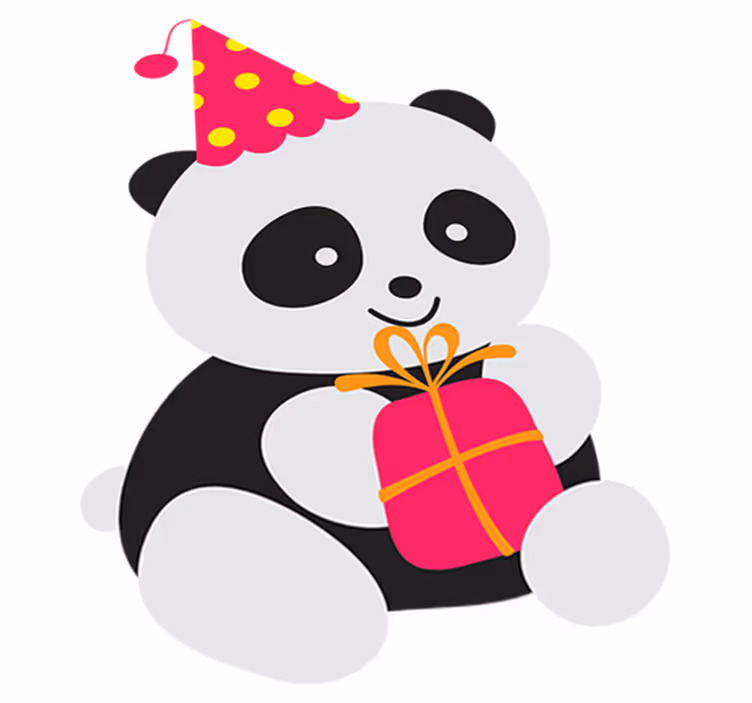 Alfombra de vinilo infantil panda bebé con regalo - TenVinilo