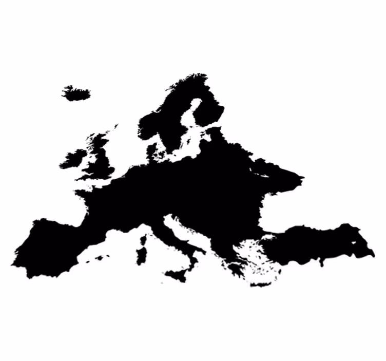 Alfombra de vinilo mapamundi vinilo pizarra europa - TenVinilo