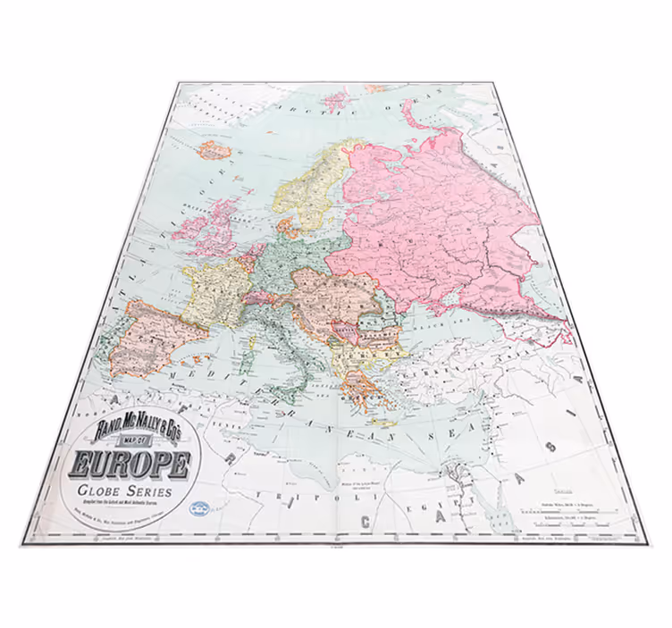Alfombra de vinilo mapamundi mapa de europa 1900 - TenVinilo