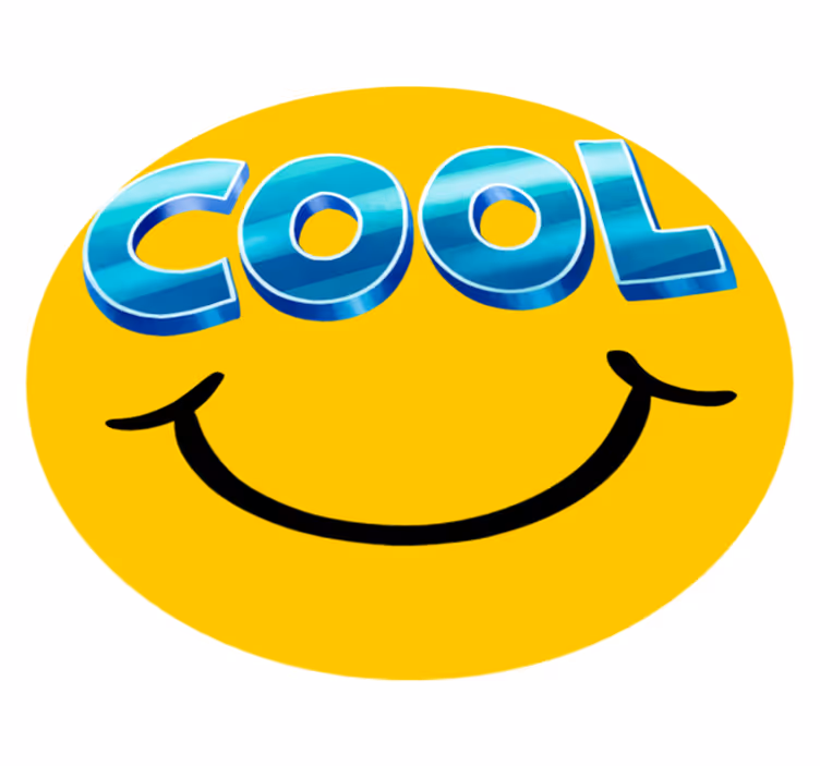 Alfombra de vinilo infantil skateboard sonriente cool - TenVinilo