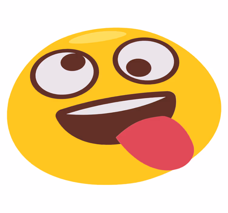 Alfombra de vinilo infantil cara de emoji divertida - TenVinilo