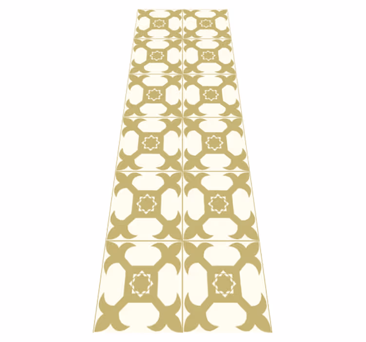 Alfombra vinílica baño diseño de azulejos elegantes - TenVinilo