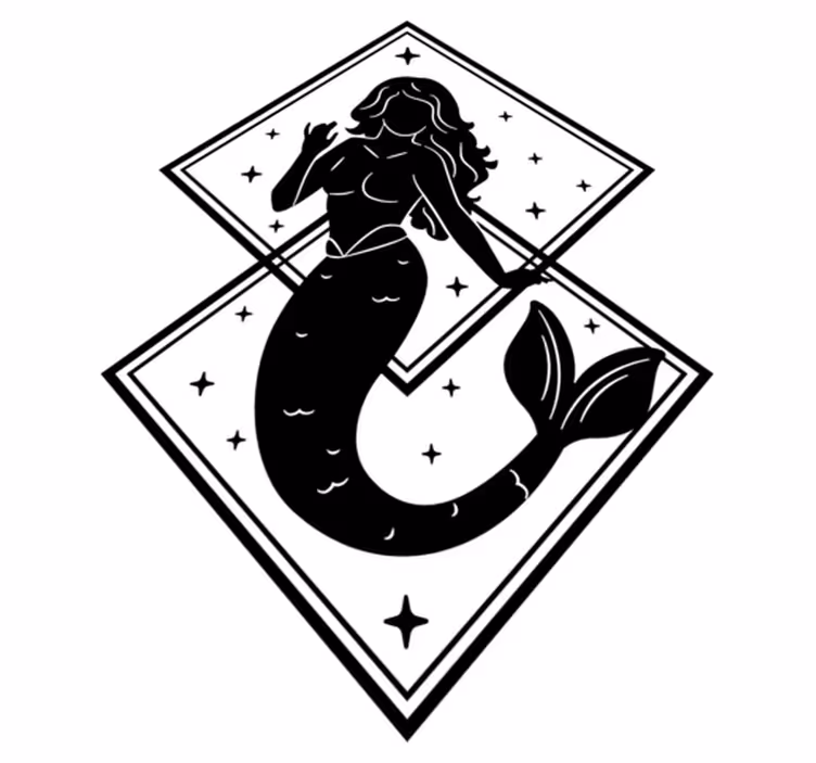 Alfombra vinílica baño adhesivo de sirena - TenVinilo