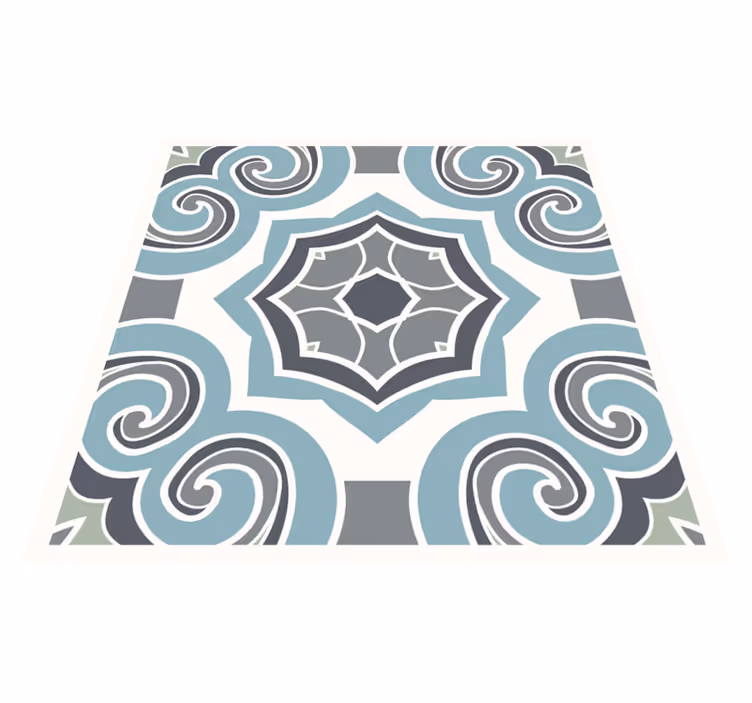 Alfombra vinílica cocina estilo portugués - TenVinilo