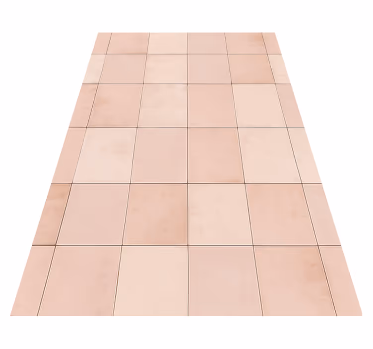 Alfombra vinílica cocina diseño de azulejos rosas - TenVinilo