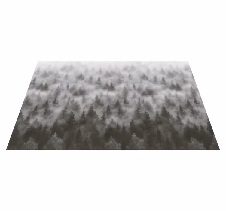 Alfombra vinílica dormitorio montaña mística en 3d - TenVinilo