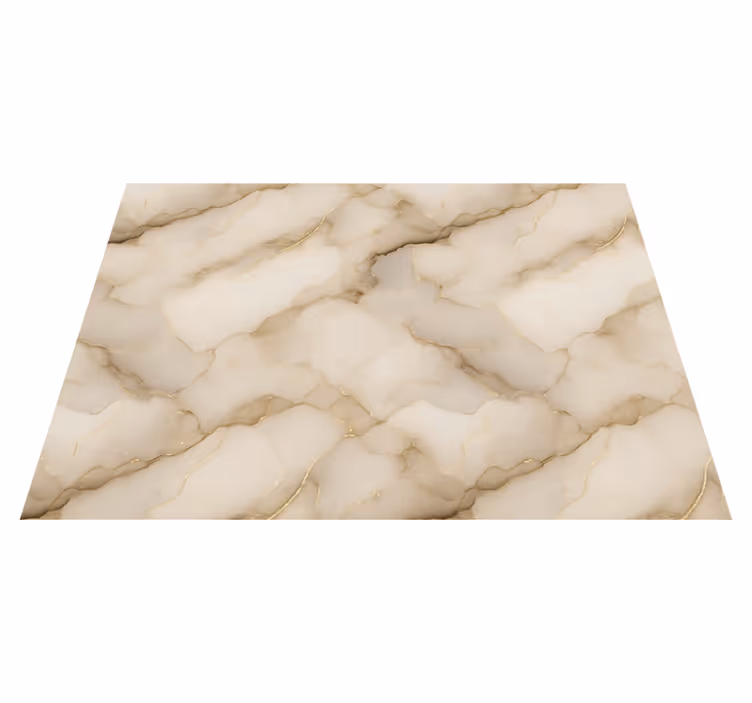 Alfombra vinílica dormitorio mármol blanco y oro - TenVinilo