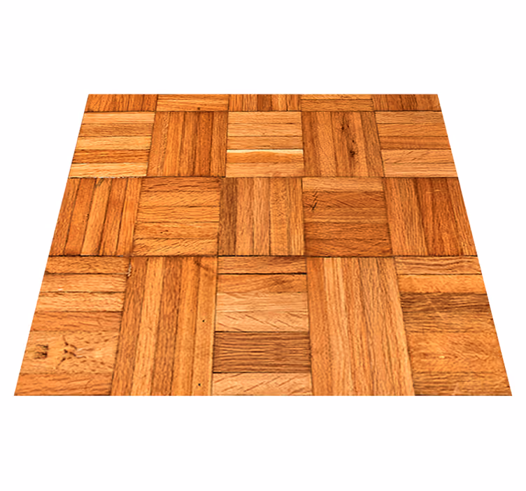 Alfombra vinílica oficina - protegida por tejido de madera - TenVinilo