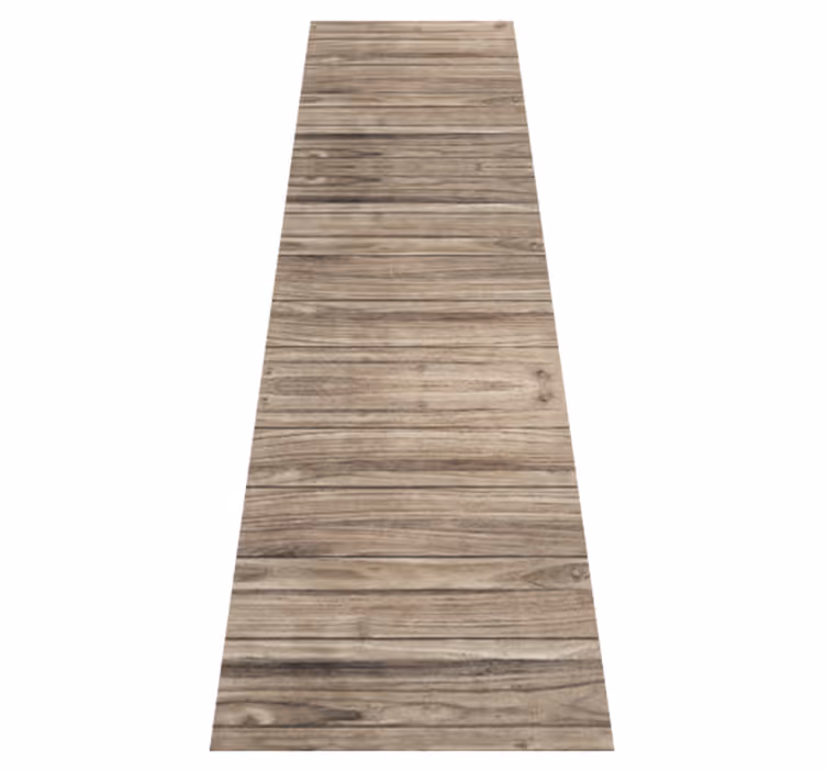 Alfombra vinílica oficina tablones de madera gris rústico - TenVinilo