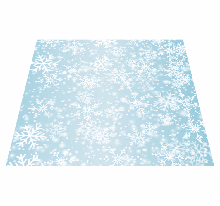 Alfombra vinílica dormitorio nevada - TenVinilo