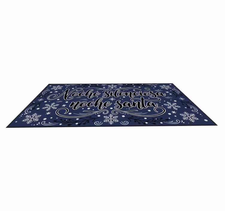 Alfombra vinílica dormitorio noche silenciosa noche santa - TenVinilo