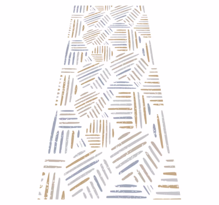 Alfombra vinílica nórdica líneas pastel en tres colores - TenVinilo