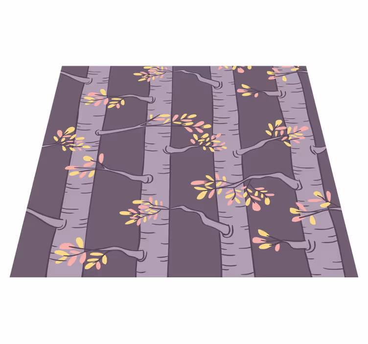 Alfombra vinílica nórdica papel pintado bosque nórdico - TenVinilo