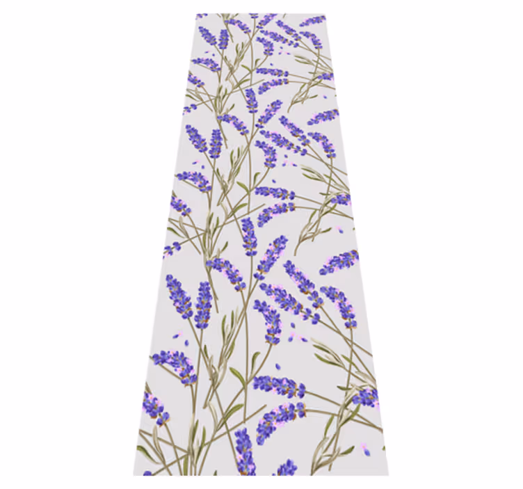 Alfombra vinílica naturaleza diseño lavanda provenzal - TenVinilo
