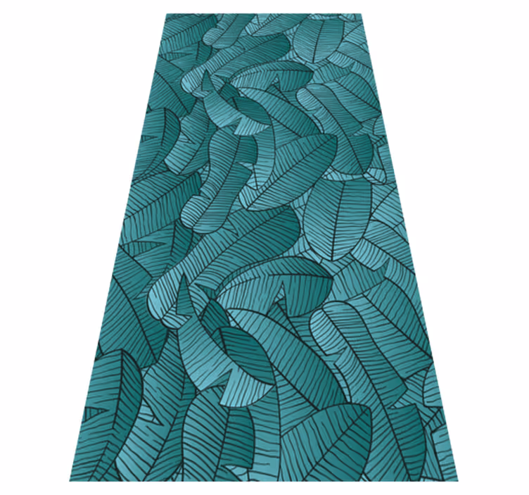 Alfombra vinílica naturaleza diseño palmeras verdes - TenVinilo