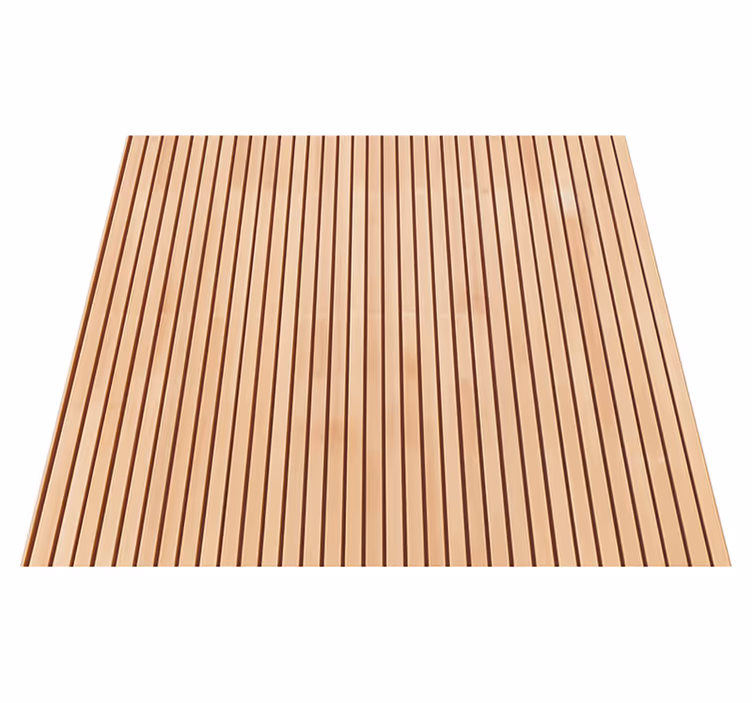 Alfombra vinílica imitación listones de cedro claro - TenVinilo