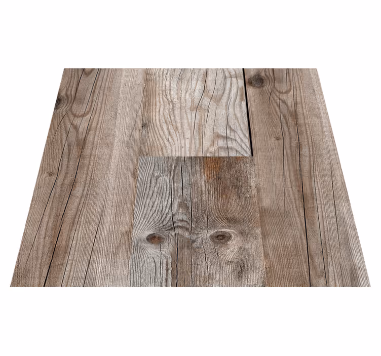Alfombra vinílica imitación texturas de madera rústica - TenVinilo