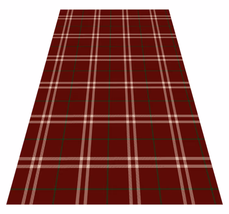 Alfombra vinílica vintage de cuadros gingham - TenVinilo