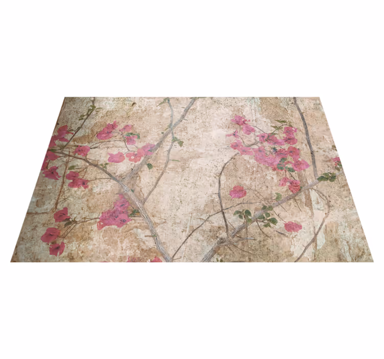 Alfombra vinílica vintage estilo hiedra - TenVinilo