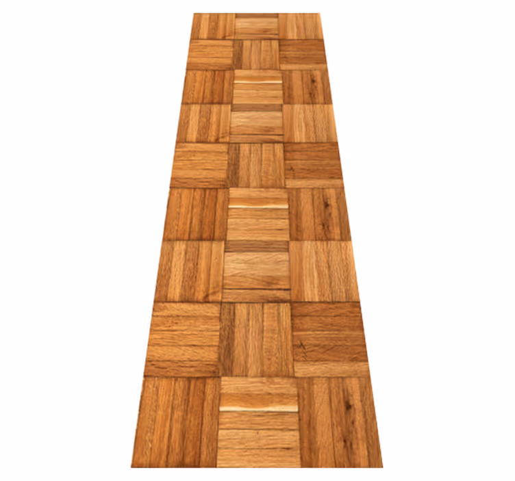 Alfombra vinílica imitación madera marrón sin juntas - TenVinilo
