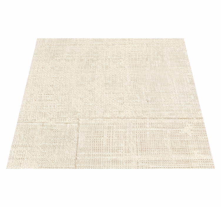 Alfombra vinílica imitación beige rafia - TenVinilo