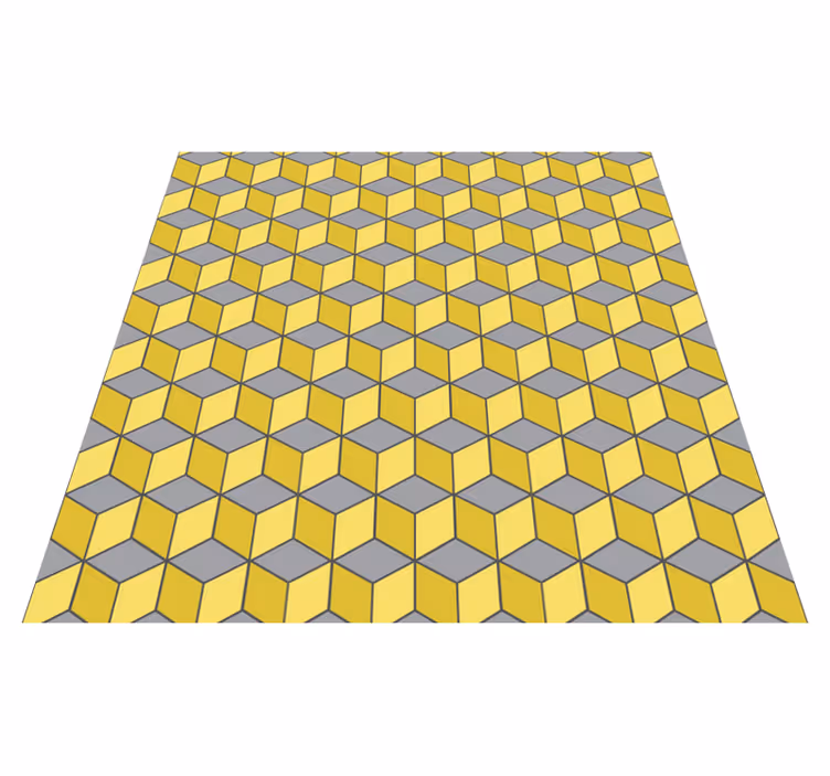 Alfombra de vinilo geométrica cuadrados pantone - TenVinilo