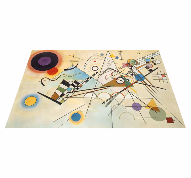 Alfombra de vinilo geométrica arte geométrico asombroso - TenVinilo