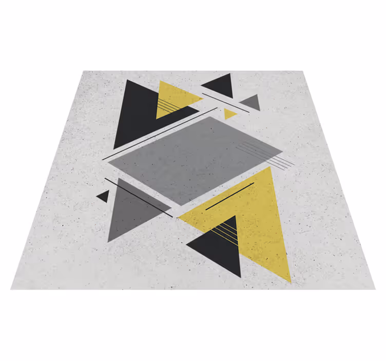 Alfombra de vinilo geométrica triángulos nórdicos - TenVinilo