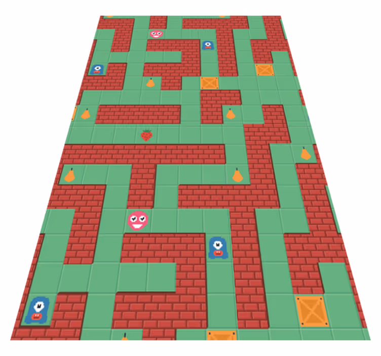Alfombra vinílica de juegos infantil juego del chupete - TenVinilo