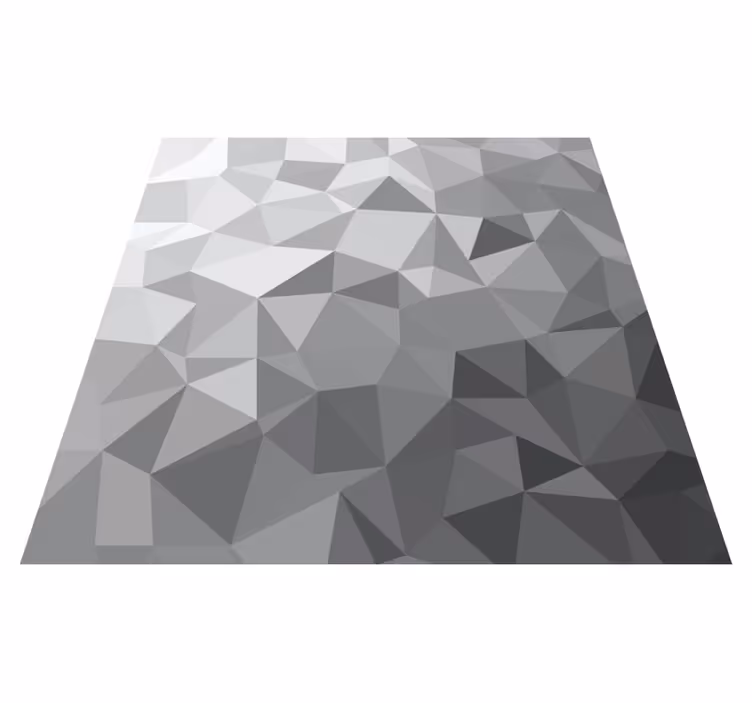 Alfombra vinílica recibidor arte abstracto en gris - TenVinilo