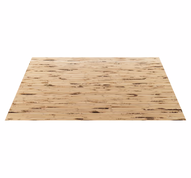 Alfombra vinílica recibidor palitos de madera claros - TenVinilo