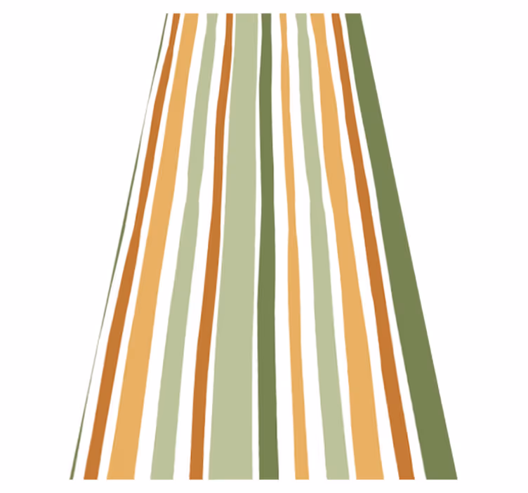 Alfombra vinílica salón verde y amarillo delgado - TenVinilo