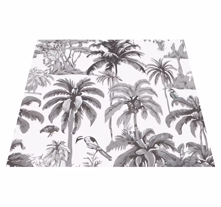 Alfombra vinílica gris palmera - TenVinilo