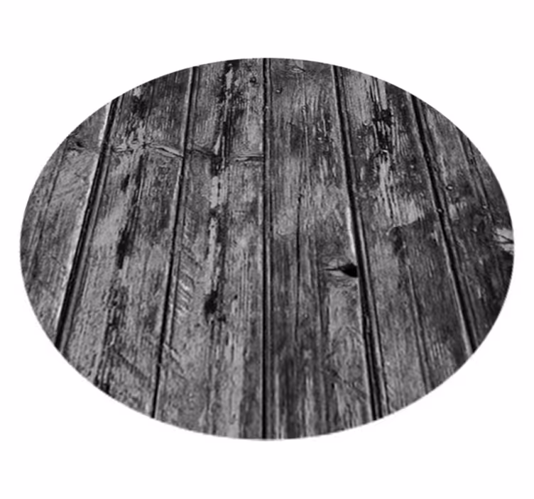 Alfombra vinílica gris con patrón de madera gris - TenVinilo