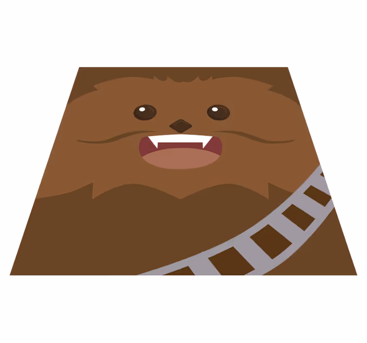 Alfombra vinílica marrón chewie - TenVinilo