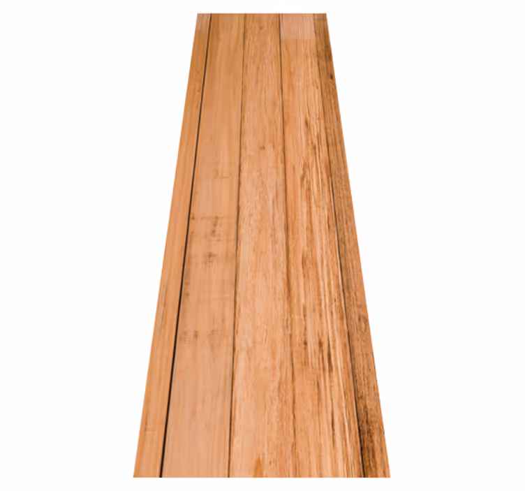 Alfombra vinílica marrón tablones de madera desgastados - TenVinilo