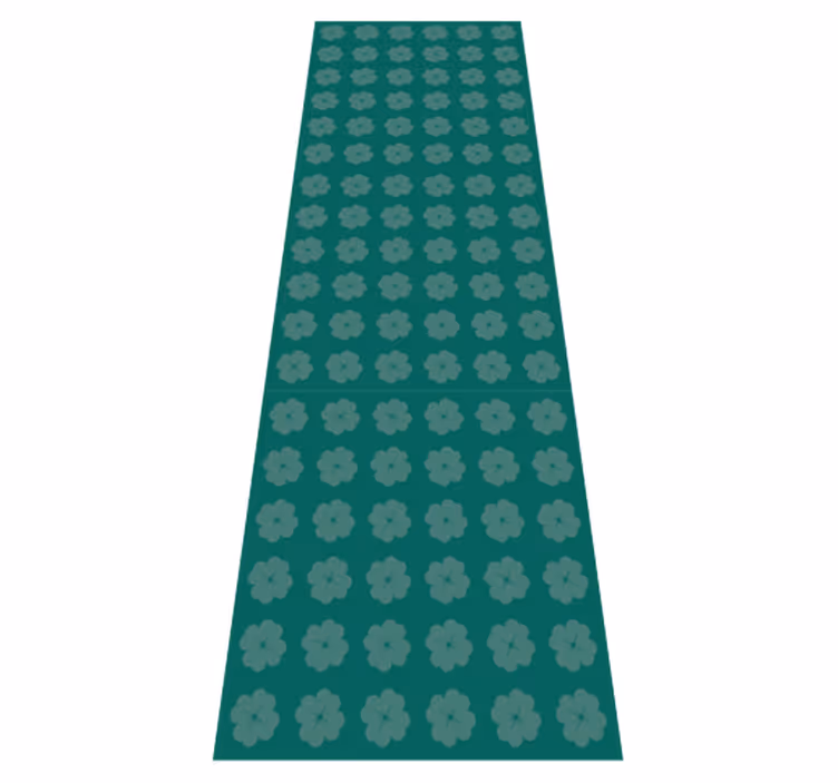 Alfombra vinílica verde con diseño de san patricio - TenVinilo