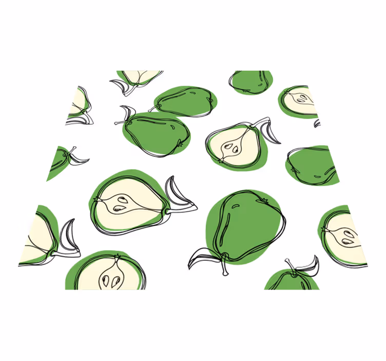 Alfombra vinílica verde adhesiva para cocina - TenVinilo