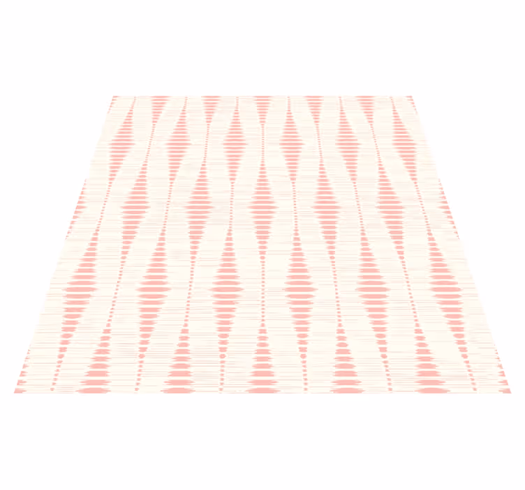 Alfombra vinílica exterior pastel rosa rabaul ikat - TenVinilo