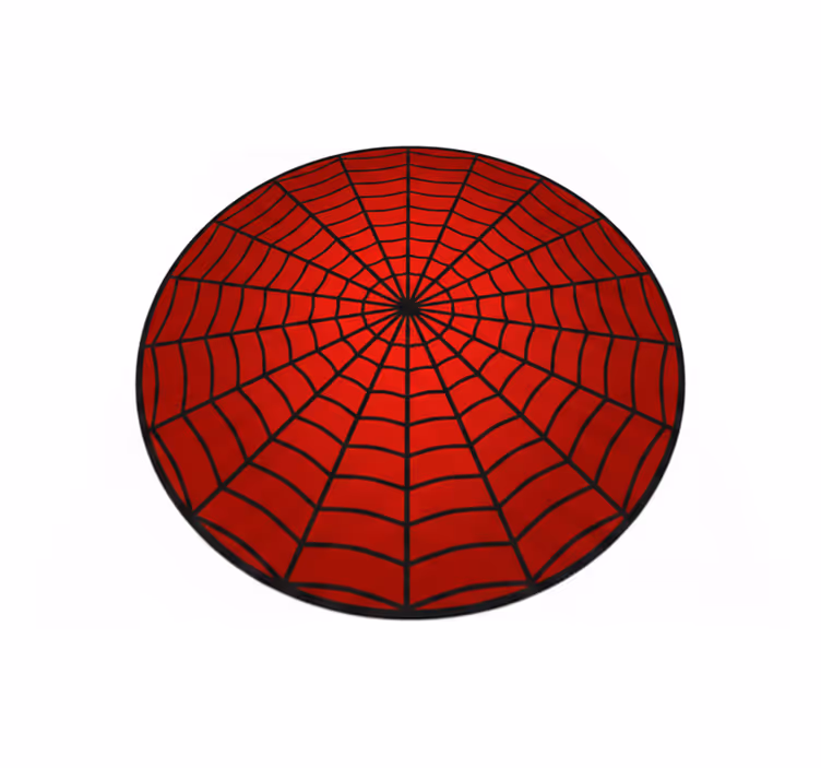 Alfombra vinílica roja telaraña - TenVinilo