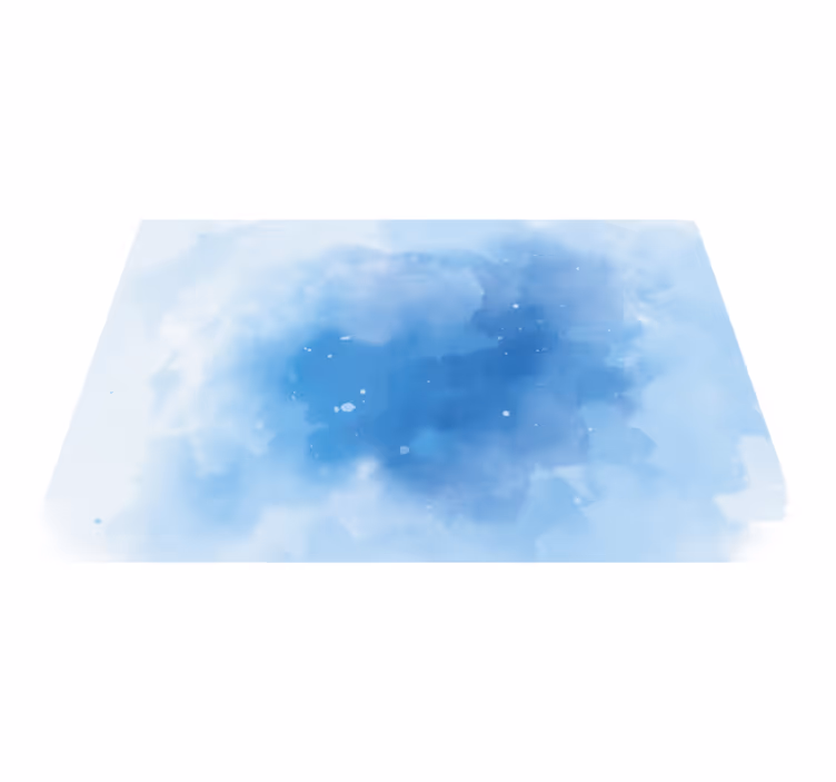 Alfombra de vinilo minimalista acuarela azul minimalista - TenVinilo