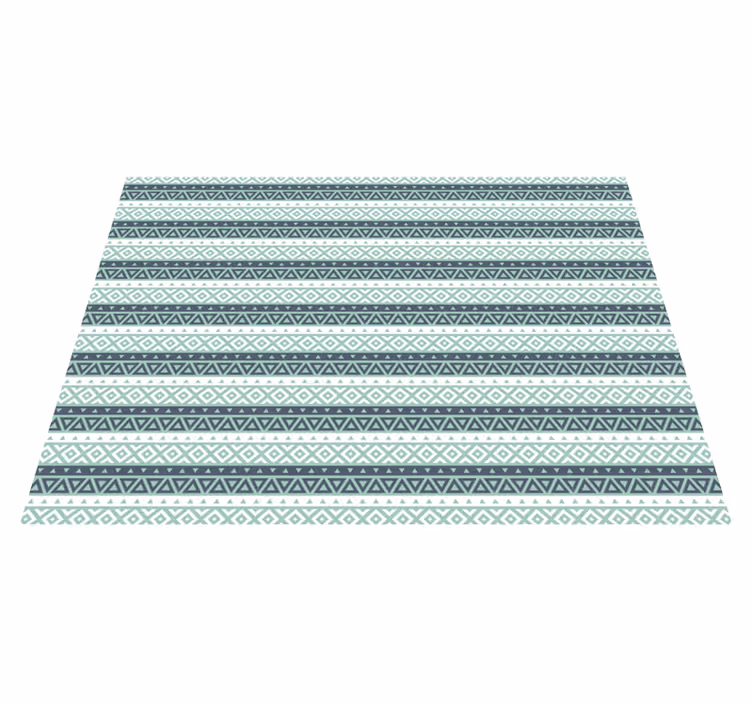 Alfombra vinílica salón con diseño geométrico - TenVinilo