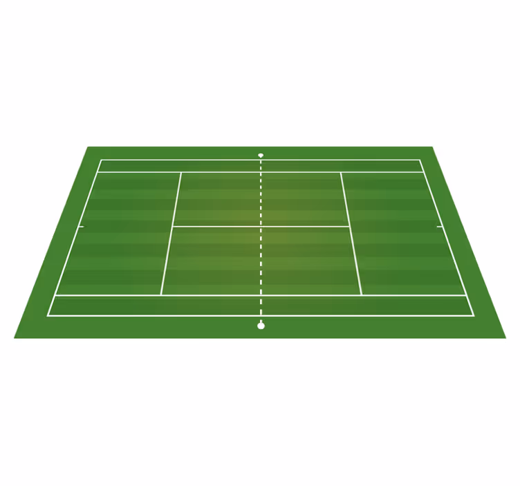 Alfombra vinílica juvenil pista de tennis - TenVinilo