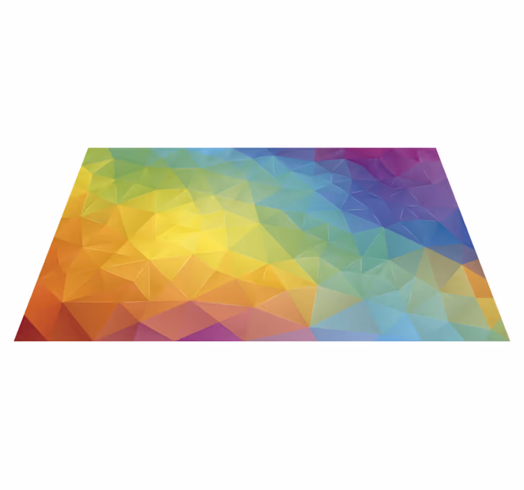 Alfombra vinílica mosaico degradado de colores - TenVinilo