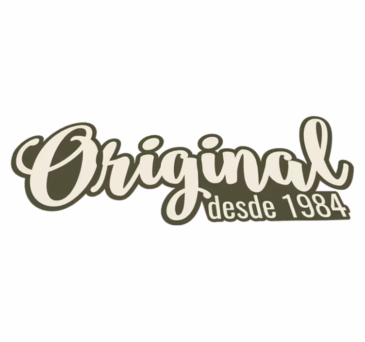 Alfombra vinílica frase originales desde 1984 - TenVinilo