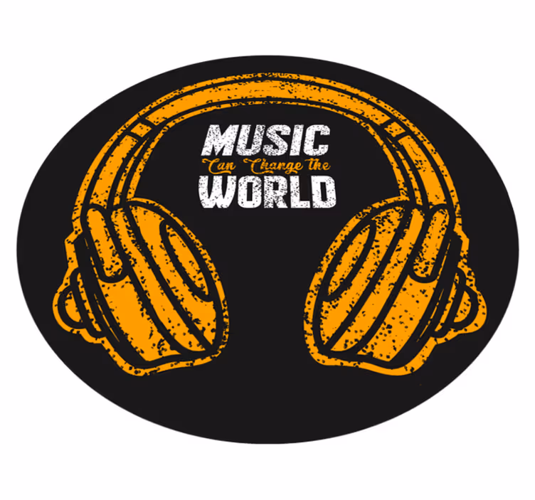 Alfombra vinílica music can change the world - TenVinilo