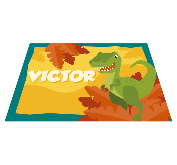 Alfombra vinílica personalizable dinosaurios - TenVinilo
